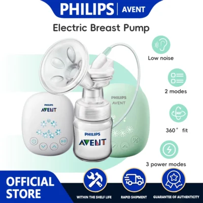 Tire-lait électrique portable PHILIPS AVENT – Stimulation intelligente avec massage, succion naturelle du bébé